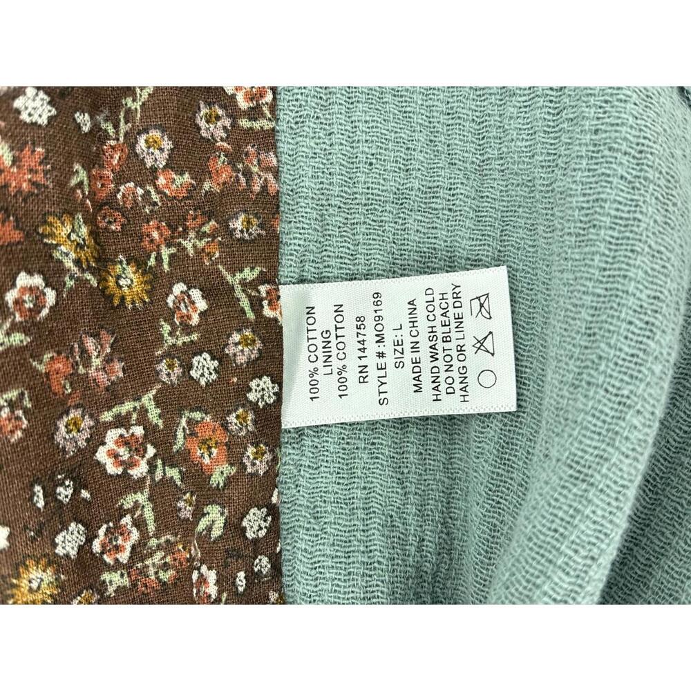 Ott Light Mint Green Ribbed Double Button Blazer … - image 4